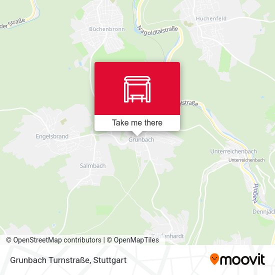 Карта Grunbach Turnstraße