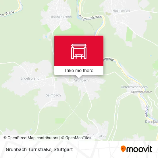 Карта Grunbach Turnstraße