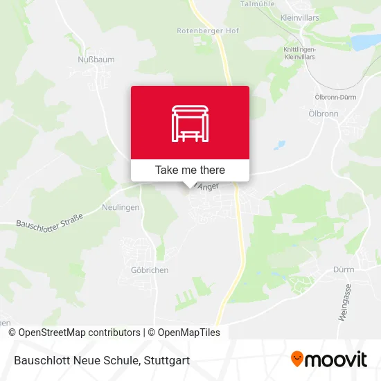 Карта Bauschlott Neue Schule