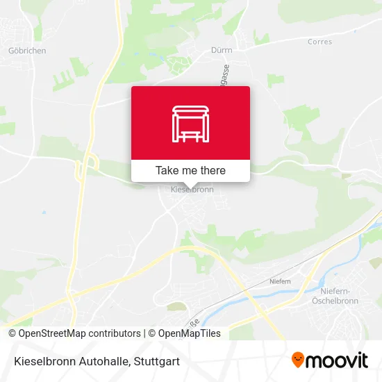 Карта Kieselbronn Autohalle