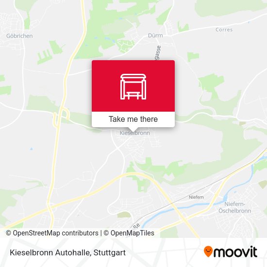 Карта Kieselbronn Autohalle