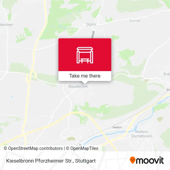 Карта Kieselbronn Pforzheimer Str.