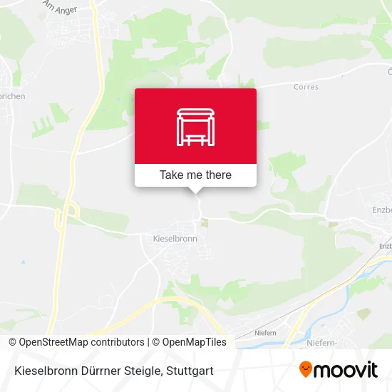 Карта Kieselbronn Dürrner Steigle