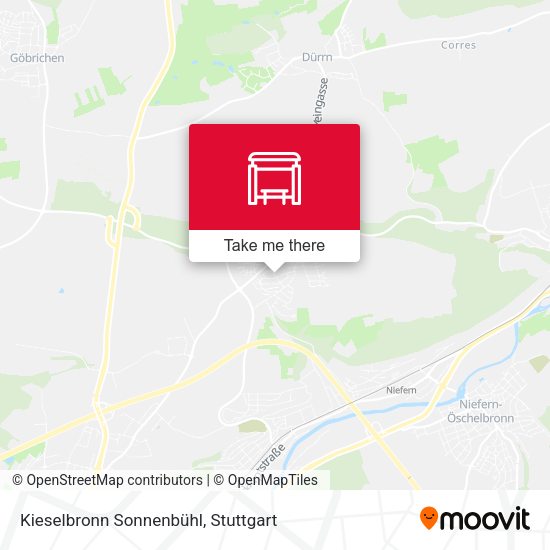 Kieselbronn Sonnenbühl map