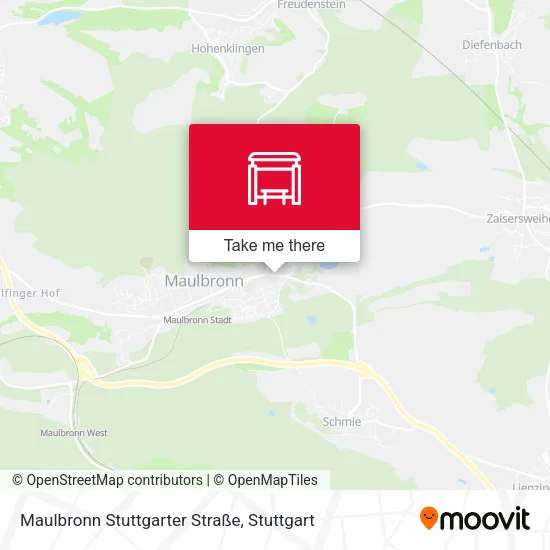Карта Maulbronn Stuttgarter Straße