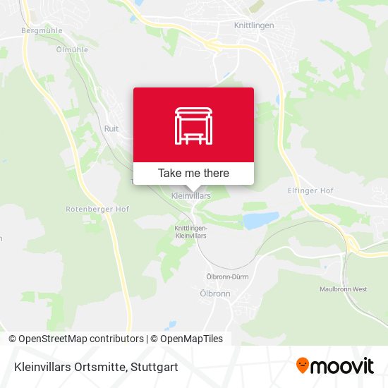 Kleinvillars Ortsmitte map