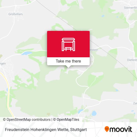 Карта Freudenstein Hohenklingen Wette