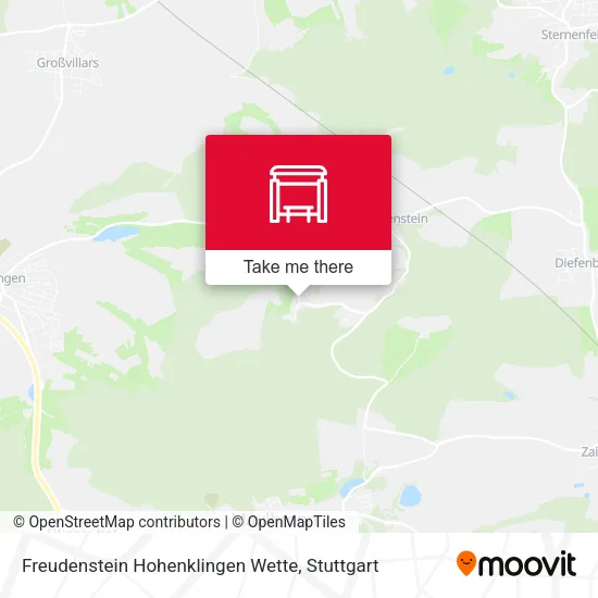 Карта Freudenstein Hohenklingen Wette