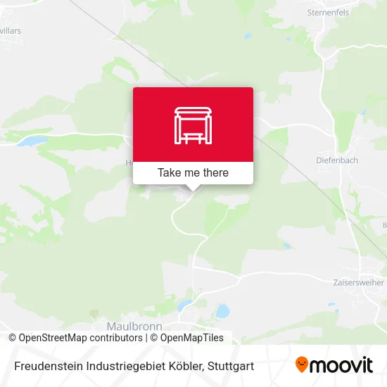Карта Freudenstein Industriegebiet Köbler