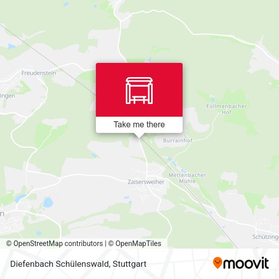 Diefenbach Schülenswald map