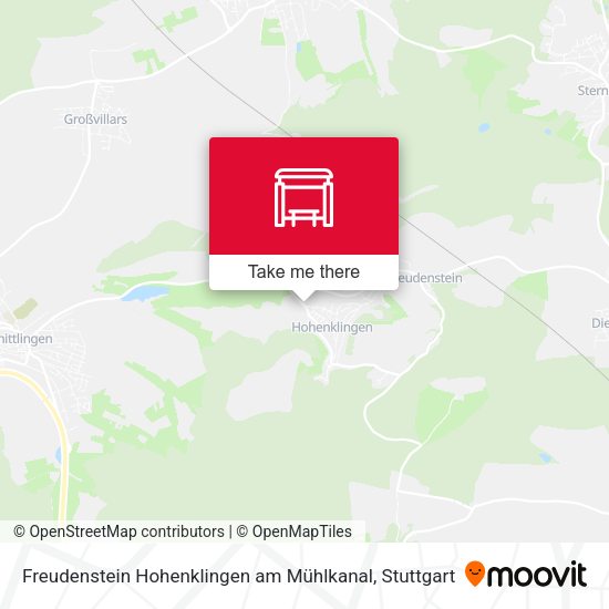 Freudenstein Hohenklingen am Mühlkanal map