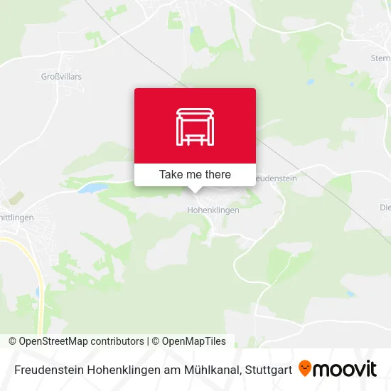 Карта Freudenstein Hohenklingen am Mühlkanal