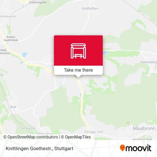 Knittlingen Goethestr. map