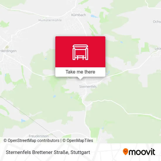 Карта Sternenfels Brettener Straße
