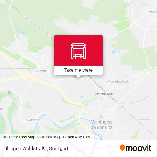 Карта Illingen Waldstraße