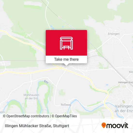 Карта Illingen Mühlacker Straße