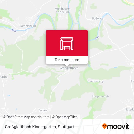 Großglattbach Kindergarten map
