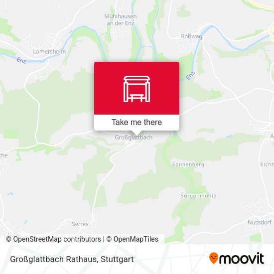 Großglattbach Rathaus map