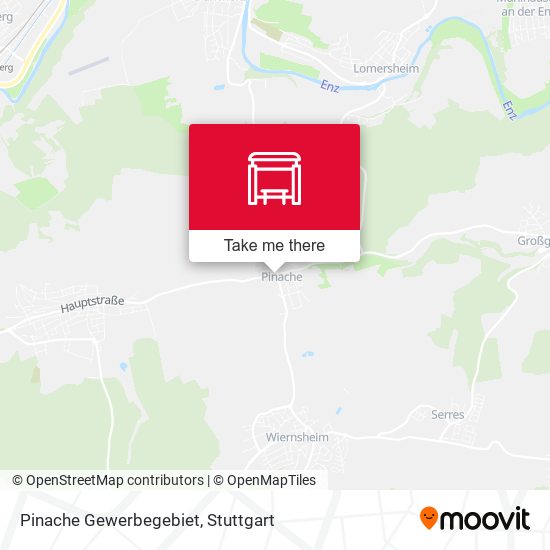 Pinache Gewerbegebiet map
