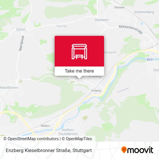 Enzberg Kieselbronner Straße map
