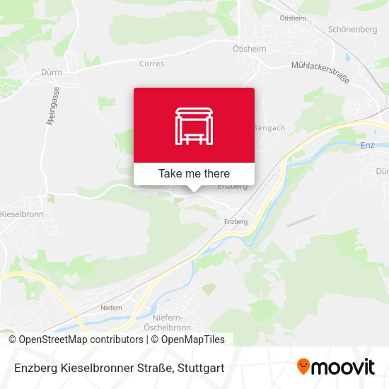 Карта Enzberg Kieselbronner Straße