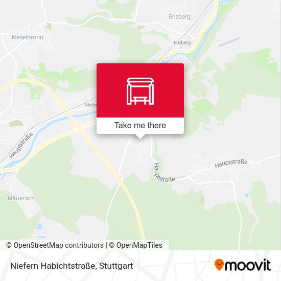 Niefern Habichtstraße map