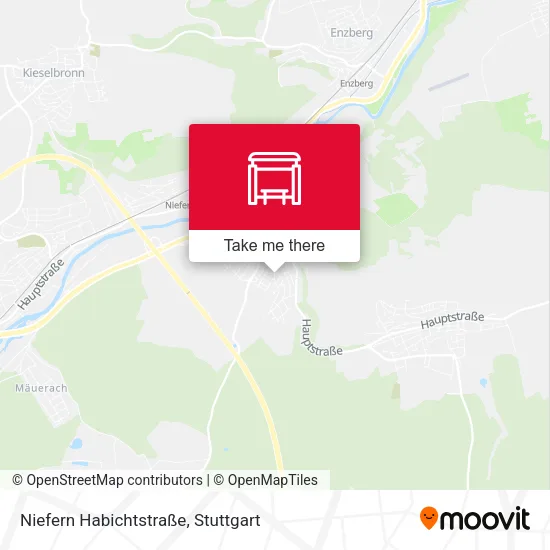 Карта Niefern Habichtstraße