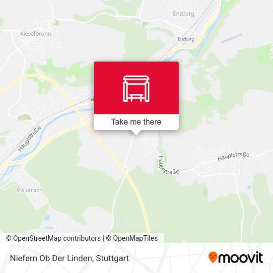 Карта Niefern Ob Der Linden