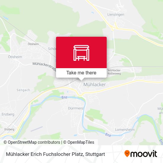 Карта Mühlacker Erich Fuchslocher Platz