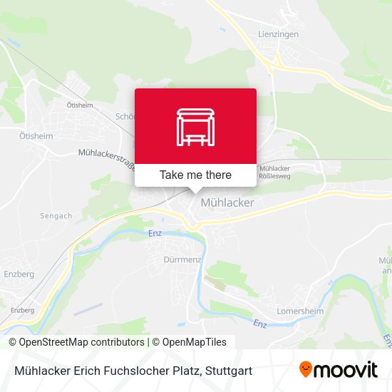Карта Mühlacker Erich Fuchslocher Platz