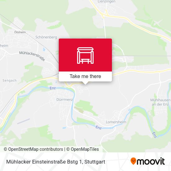 Карта Mühlacker Einsteinstraße Bstg 1