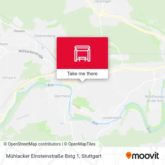 Mühlacker Einsteinstraße Bstg 1 map