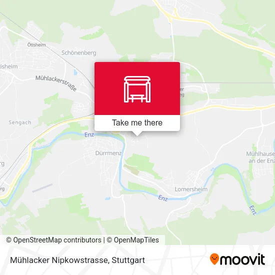 Карта Mühlacker Nipkowstrasse