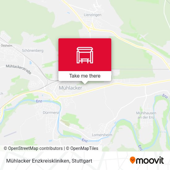 Карта Mühlacker Enzkreiskliniken