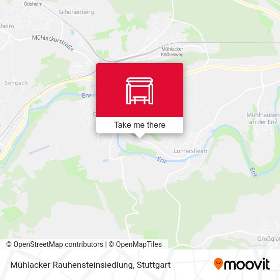 Карта Mühlacker Rauhensteinsiedlung