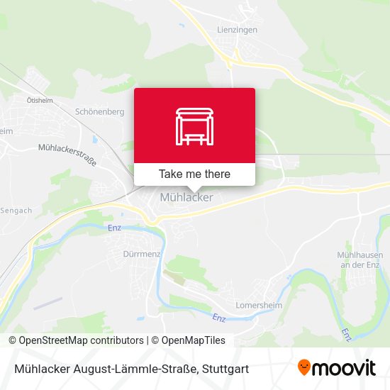 Карта Mühlacker August-Lämmle-Straße