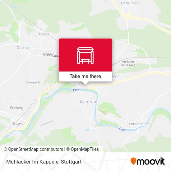 Карта Mühlacker Im Käppele
