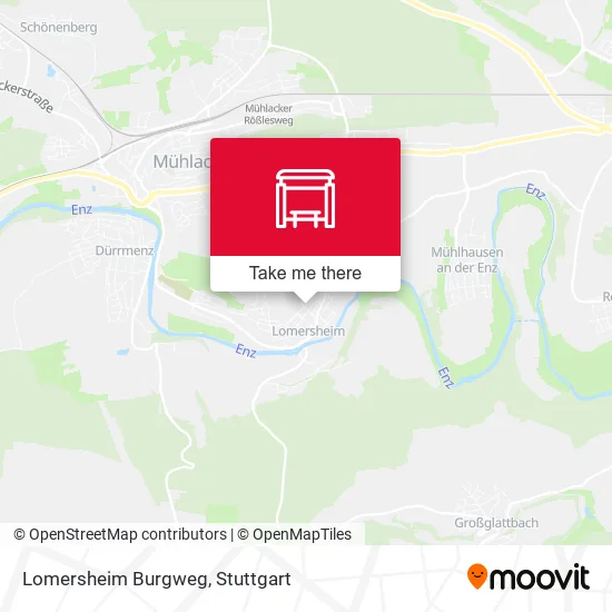 Карта Lomersheim Burgweg