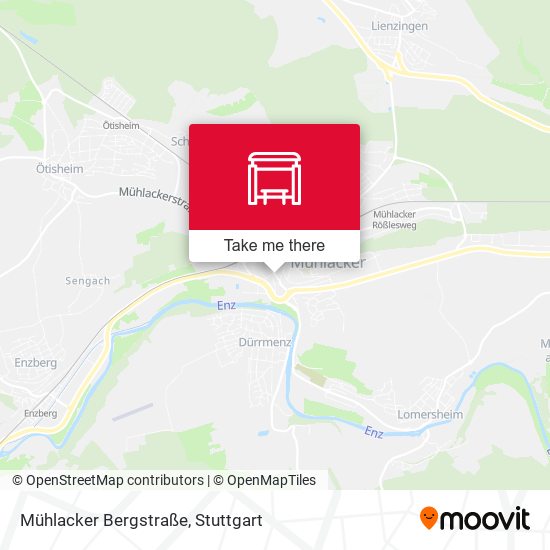 Карта Mühlacker Bergstraße