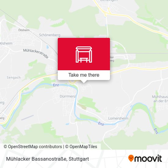 Карта Mühlacker Bassanostraße