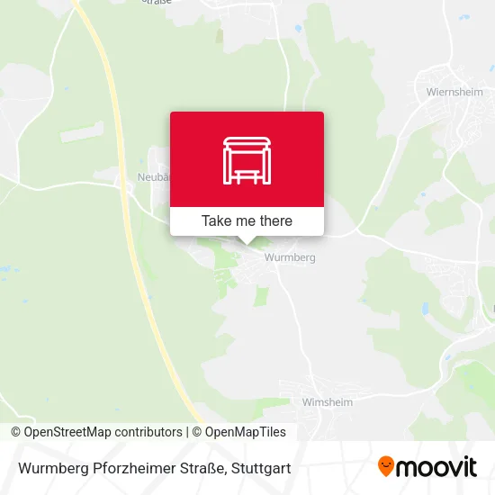 Карта Wurmberg Pforzheimer Straße