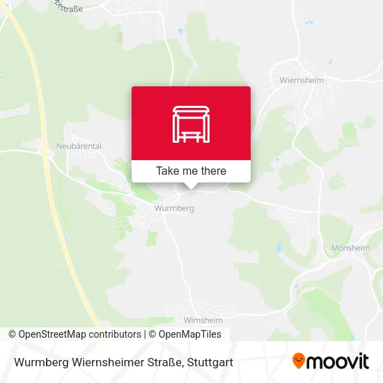 Карта Wurmberg Wiernsheimer Straße
