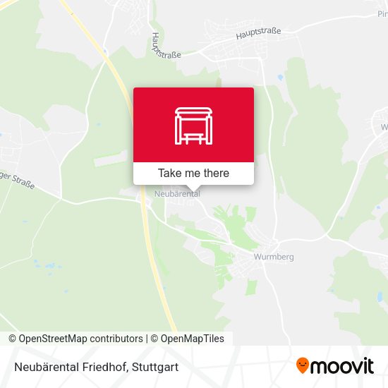 Neubärental Friedhof map