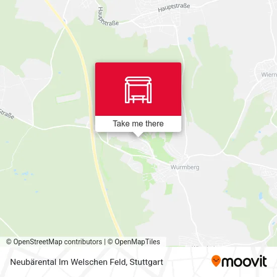 Карта Neubärental Im Welschen Feld
