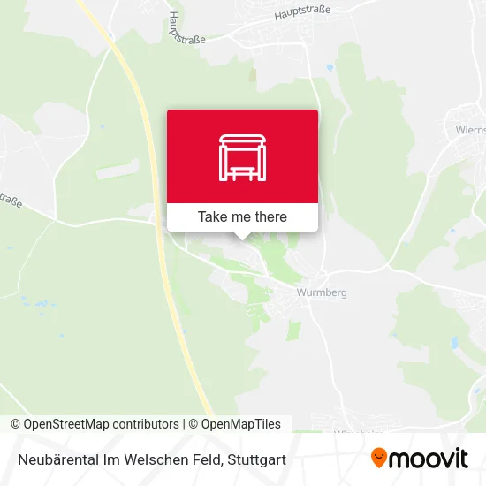Карта Neubärental Im Welschen Feld
