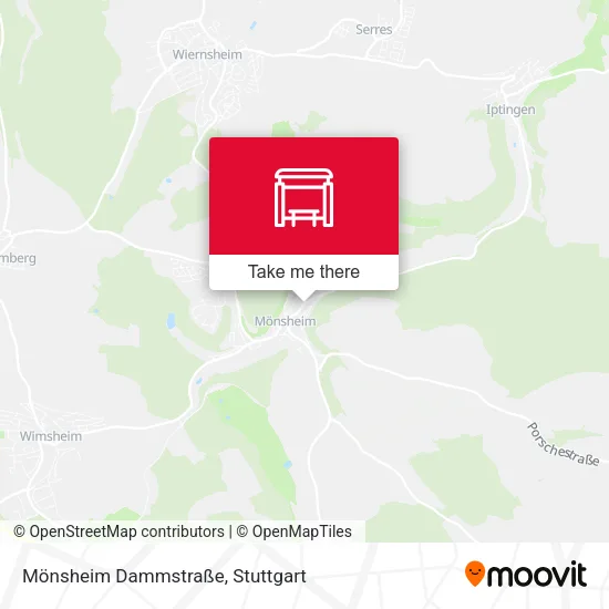 Карта Mönsheim Dammstraße