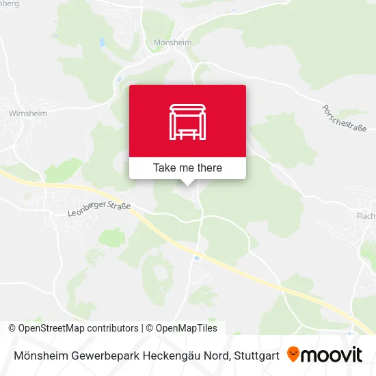 Карта Mönsheim Gewerbepark Heckengäu Nord