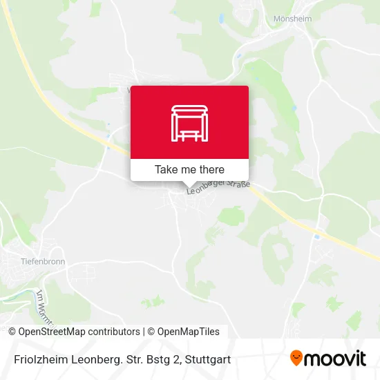 Карта Friolzheim Leonberg. Str. Bstg 2