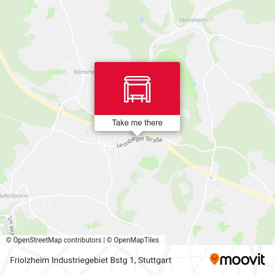 Friolzheim Industriegebiet Bstg 1 map