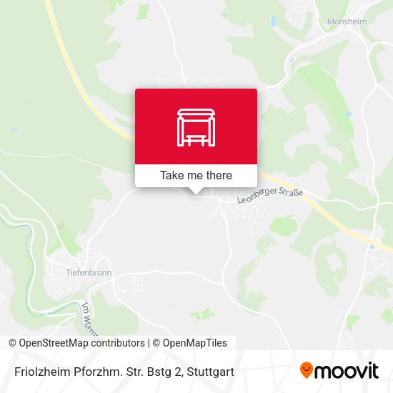 Friolzheim Pforzhm. Str. Bstg 2 map